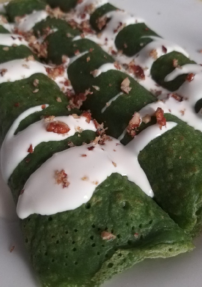 Una foto de Crepas de espinacas