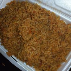 A picture of Jollof rice.
