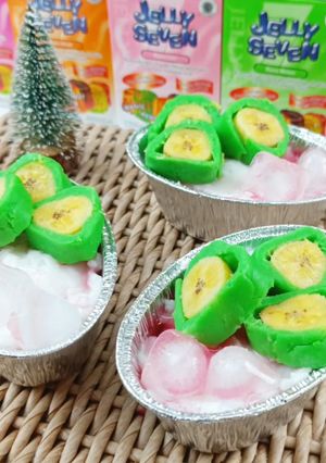Foto resep Es Pisang Ijo Jelly