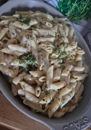 Une photo de Pâtes à la crème et mozzarella au Cookeo infinity