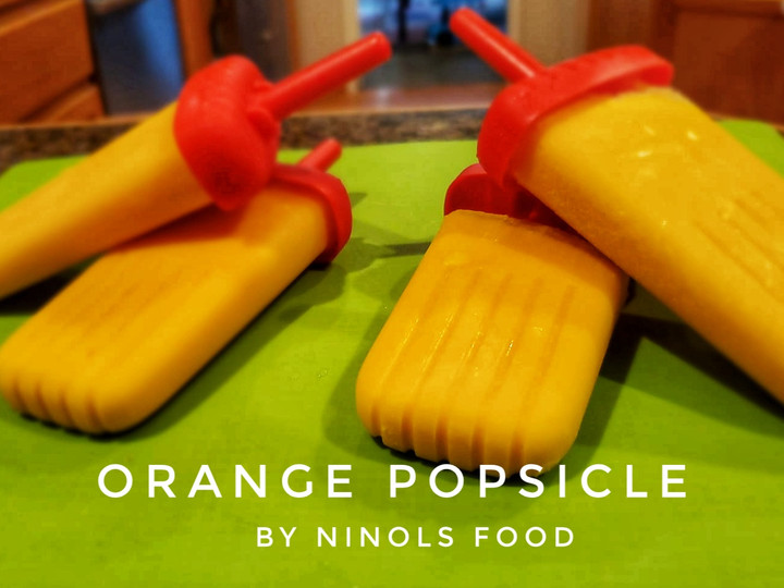 Resep Es Lilin Jeruk / Orange popsicle, Lezat