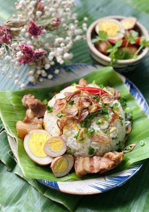 Hình của món Xôi Thịt Kho Trứng.