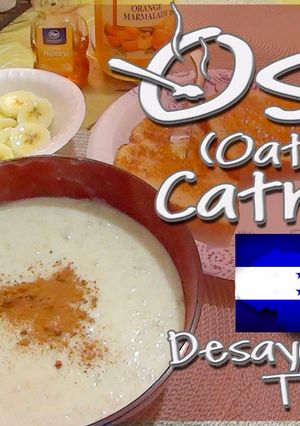 Una foto de Desayuno tradicional de Honduras - Osmil, Avena, Oatmeal (Estilo casero / Catracho)