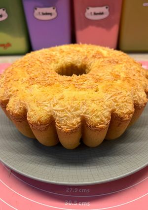 Foto resep Bolu Keju 4 telur Panggang yg ngejuuuu bgt