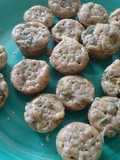Mini muffins de brócoli, queso y tocino ॐ