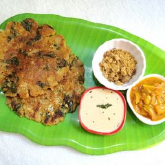 A picture of Amma's Favorite Kara Keerai(Greens) Adai.