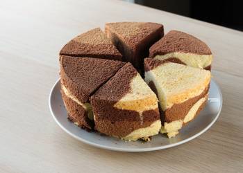 Ultimate, Prepare Marble Chiffon Cake  TriColor Chiffon Delicious Nutritious