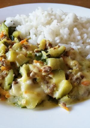 Una foto de Guiso de zapallo Italiano con carne