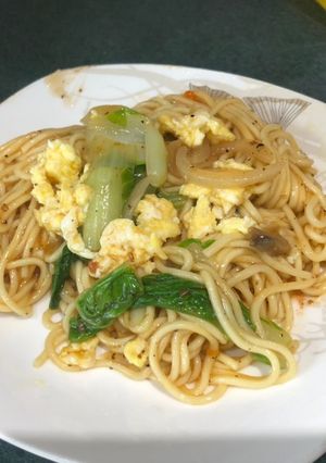 蔬菜炒麵 的食譜成品照片