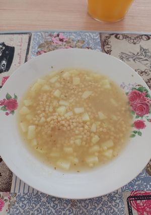 Una foto de Sopa fácil y rápida de fideos