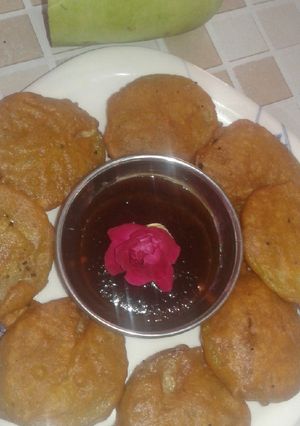 A picture of Bottle Gourd Fritters.