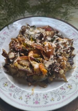 Una foto de Verduras Al Vapor Con Queso Vegetariana Y Saludable