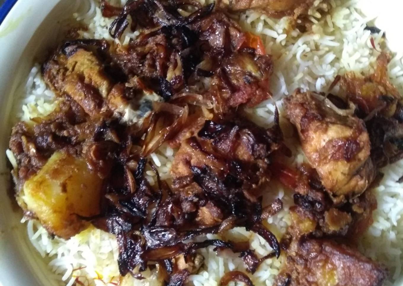 Baked biryani