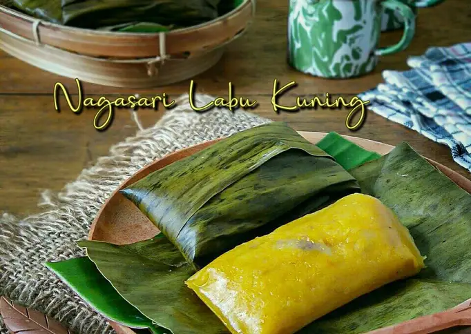 Resep Nagasari Labu Kuning/Pais Waluh Anti Gagal