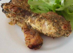 Foto di Cosce di pollo impanate alle erbe