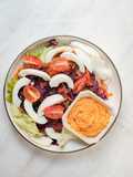 Salad Sayur Dressing Kuning Telur