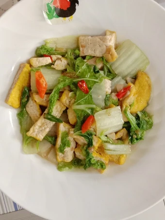 Langkah Gampang Membikin Resep Tumis Sawi Putih Tahu yang Lezat Sekali Anti Ribet, Uenak Banget