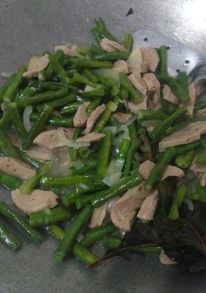 Foto resep Tumis kacang panjang+ bakso
