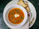 Tomato Lentil and Green Peas Soup