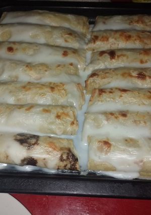 Una foto de Canelones de carne