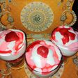 Strawberry dessert with whipped cream