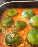 Zapallitos verdes rellenos