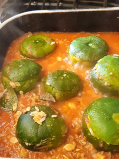 Una foto de Zapallitos verdes rellenos