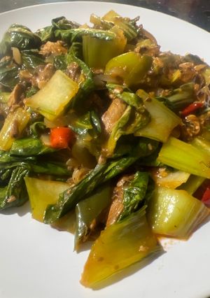 Foto resep Tumis Bok Choy kuah Sardines Tomato