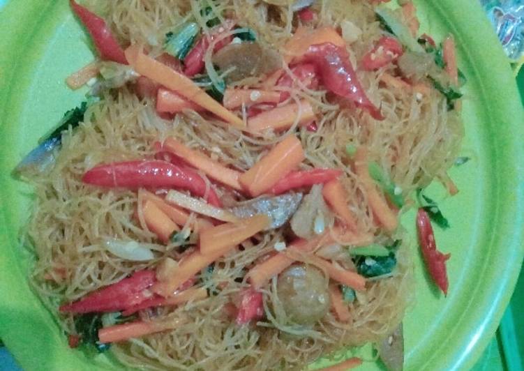 Resep Bihun Goreng Cah Wortel, Lezat Sekali