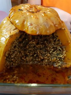 عکسی از دستور دلمه کدو حلوایی 🍊
