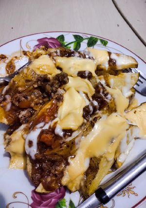 Foto resep French Fries Beef Cheese Melted