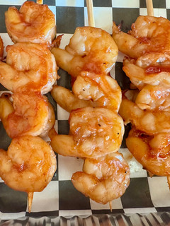 A picture of Filipino BBQ Shrimp Skewers (Air Fryer Recipe).