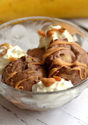 Laktózmentes 5 perces banánfagylalt recept fotója