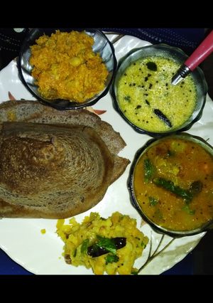 A picture of Ragi dosa.