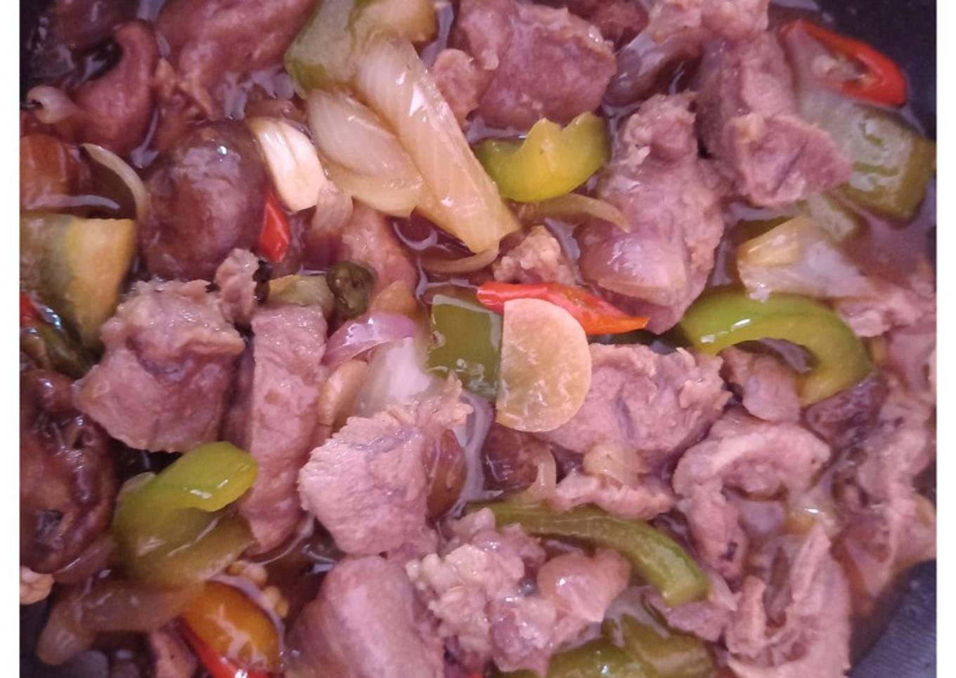 Daging sapi saus lada hitam Mc Lewis