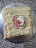 Mil hojas de crema pastelera de manzana