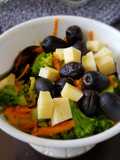 Ensalada de brócoli multicolor