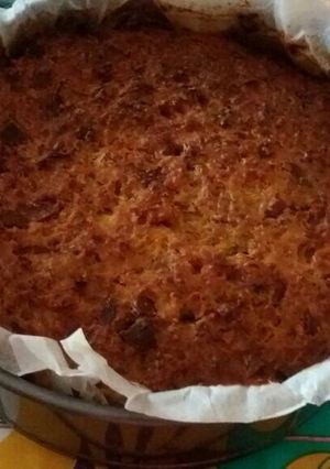 Una foto de Torta de repollo(col) y coliflor