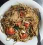 Resep Mie tumis sayuran dengan udang rebon Anti Gagal