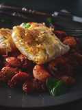 Pan Fried Cod With Harissa Spiced Butterbeans