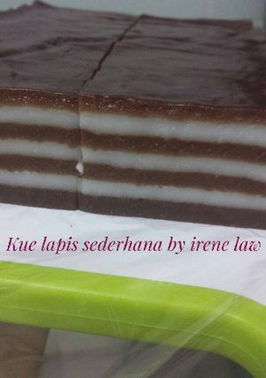 Foto resep Kue lapis sederhana