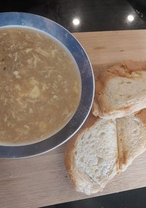 A picture of Chicken Corn Soup.