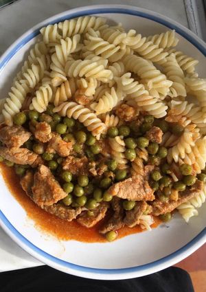 Zöldborsós tokány recept fotója