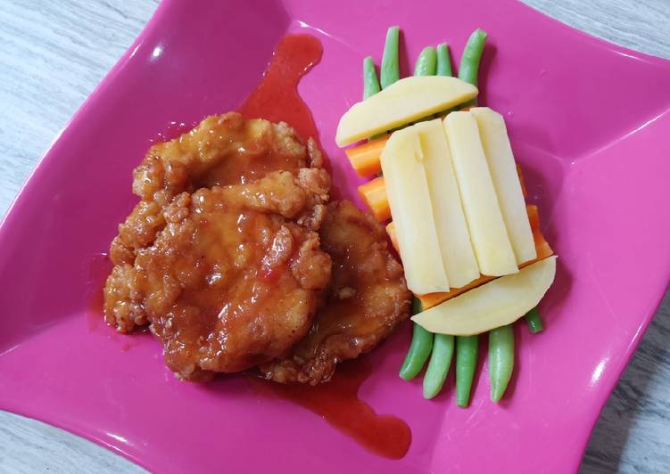 Cara Gampang Membuat Crispy chicken steak yang Lezat