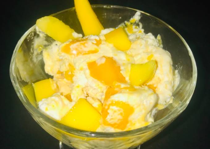 Recipe of Thomas Keller Mango ice -cream