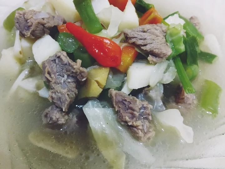 Cara Gampang Membuat Resep Sup Sapi sayur simple yang Bisa Manjain Lidah