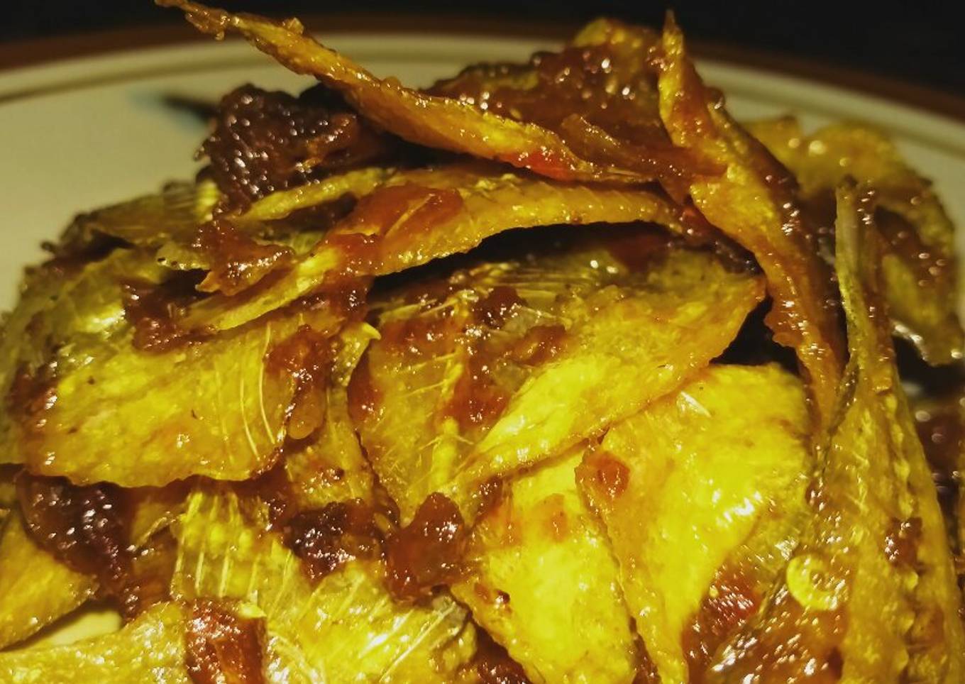 Balado Ikan Asin Kapasan Belah Enak