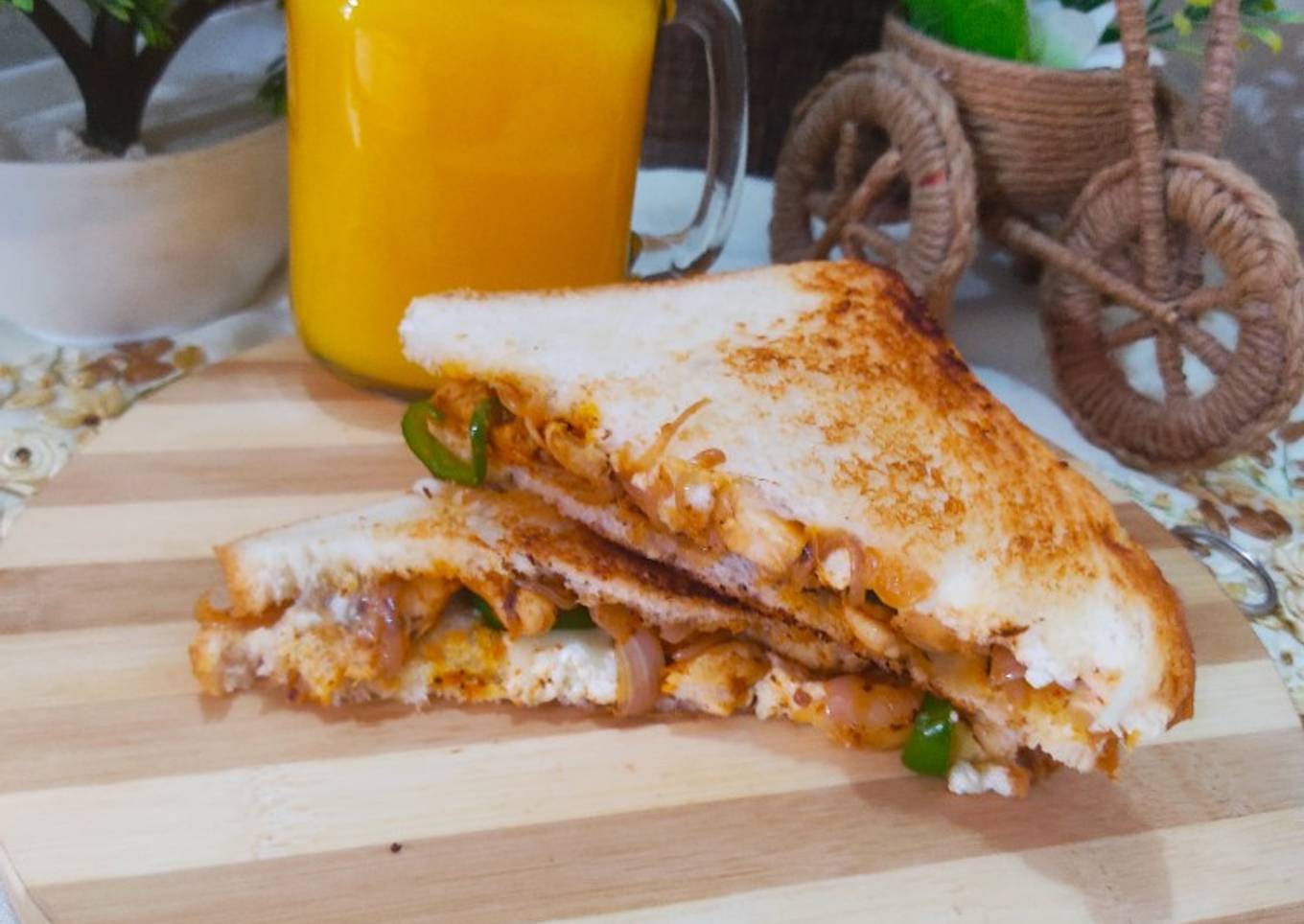 Chicken fajita sandwich 🥪🥪