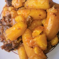 A picture of One pot matoke beef.