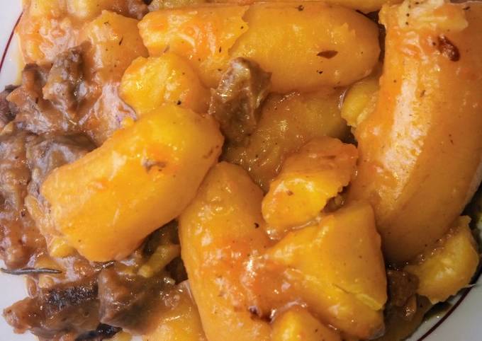 Recipe of Thomas Keller One pot matoke beef